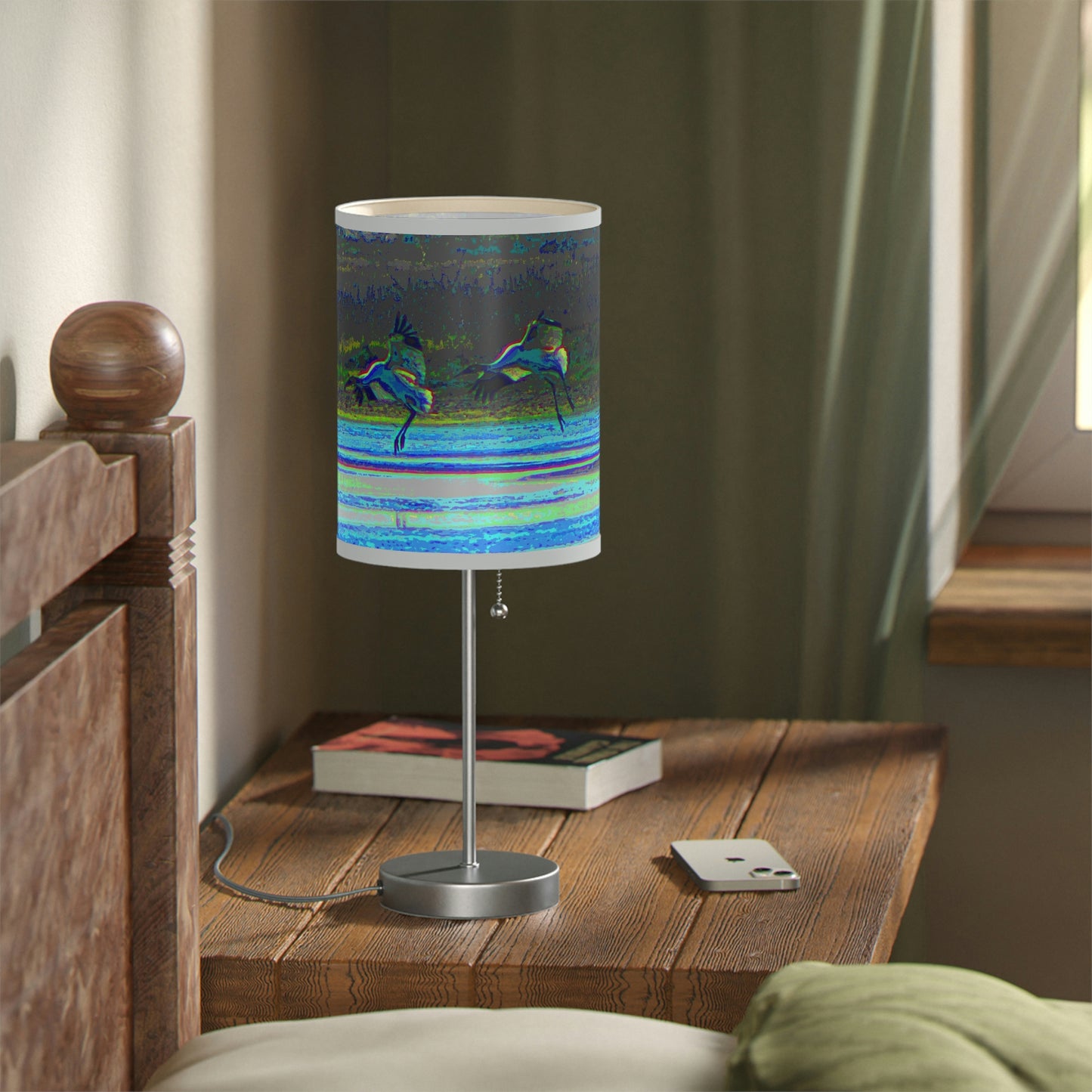Whooping Cranes in Port Aransas Lamp on a Stand, US|CA plug