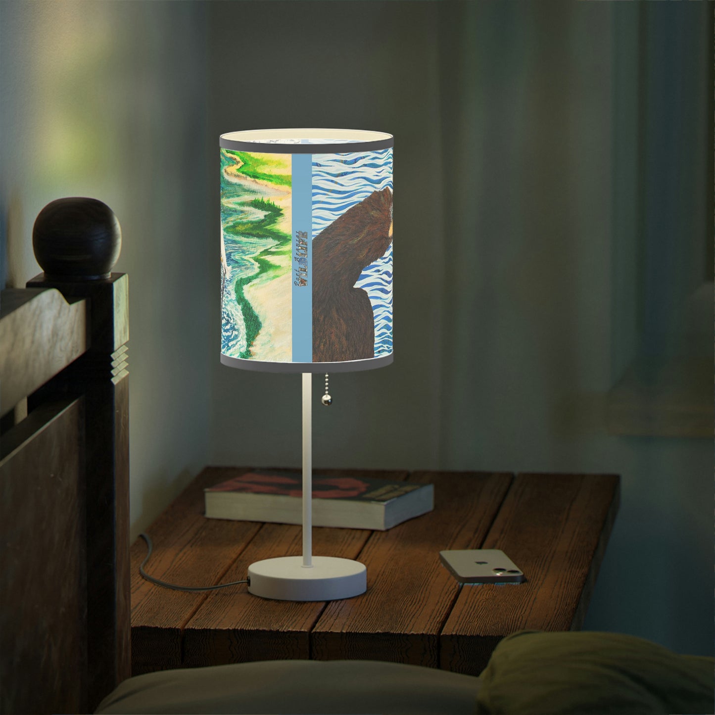 Cormorant and Shorebird in the Sun Bird Art Lamp on a Stand, US|CA plug