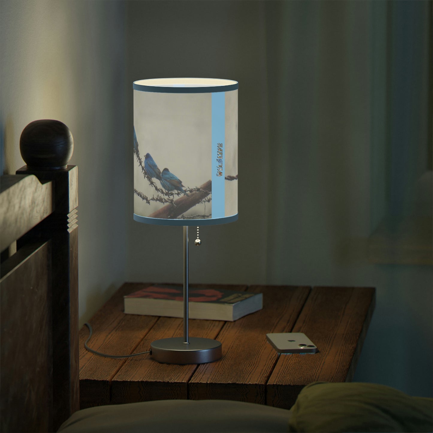 Indigo Buntings Lamp on a Stand, US|CA plug