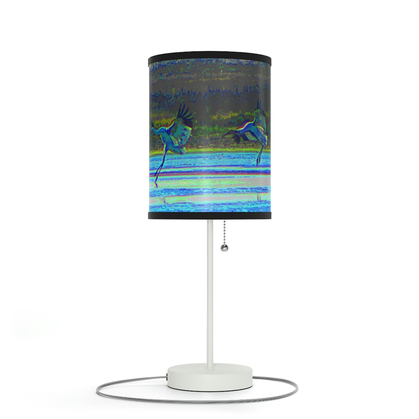 Whooping Cranes in Port Aransas Lamp on a Stand, US|CA plug