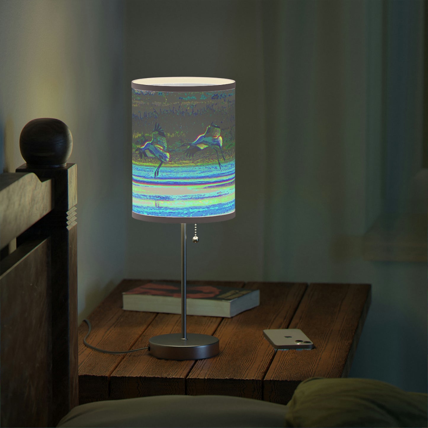 Whooping Cranes in Port Aransas Lamp on a Stand, US|CA plug
