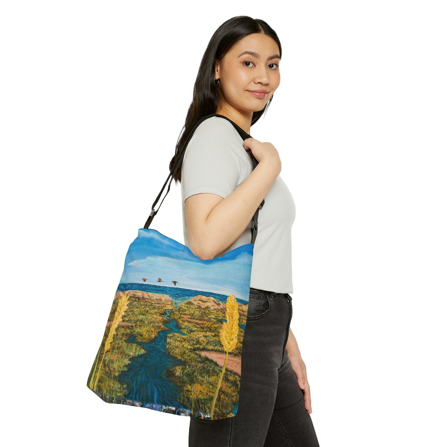 Once Upon A Time in Port Aransas Adjustable Tote Bag