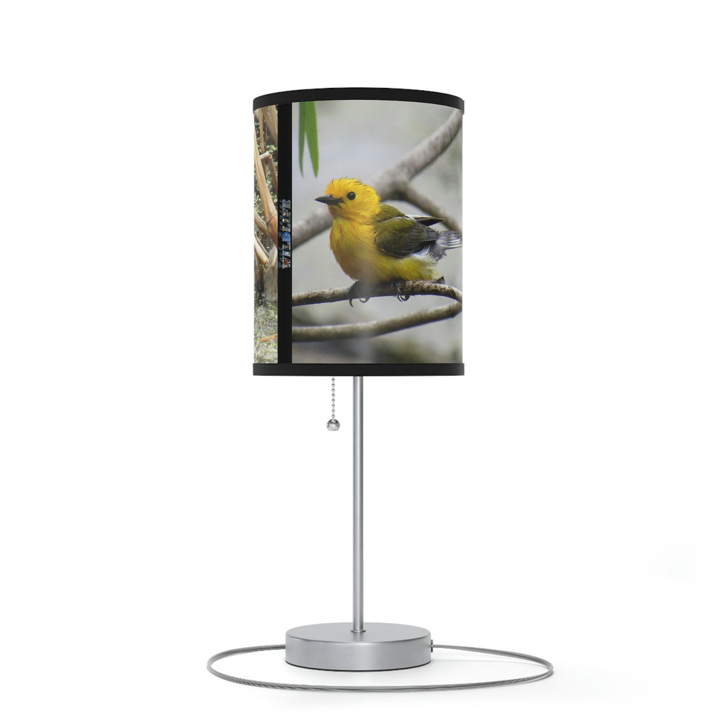 Prothonotary Warbler at Paradise Pond Lamp on a Stand, US|CA plug