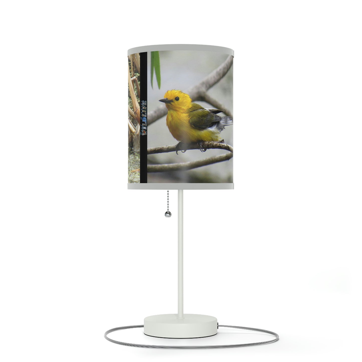 Prothonotary Warbler at Paradise Pond Lamp on a Stand, US|CA plug