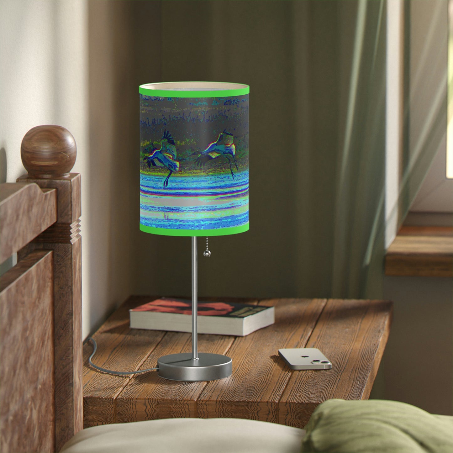 Whooping Cranes in Port Aransas Lamp on a Stand, US|CA plug