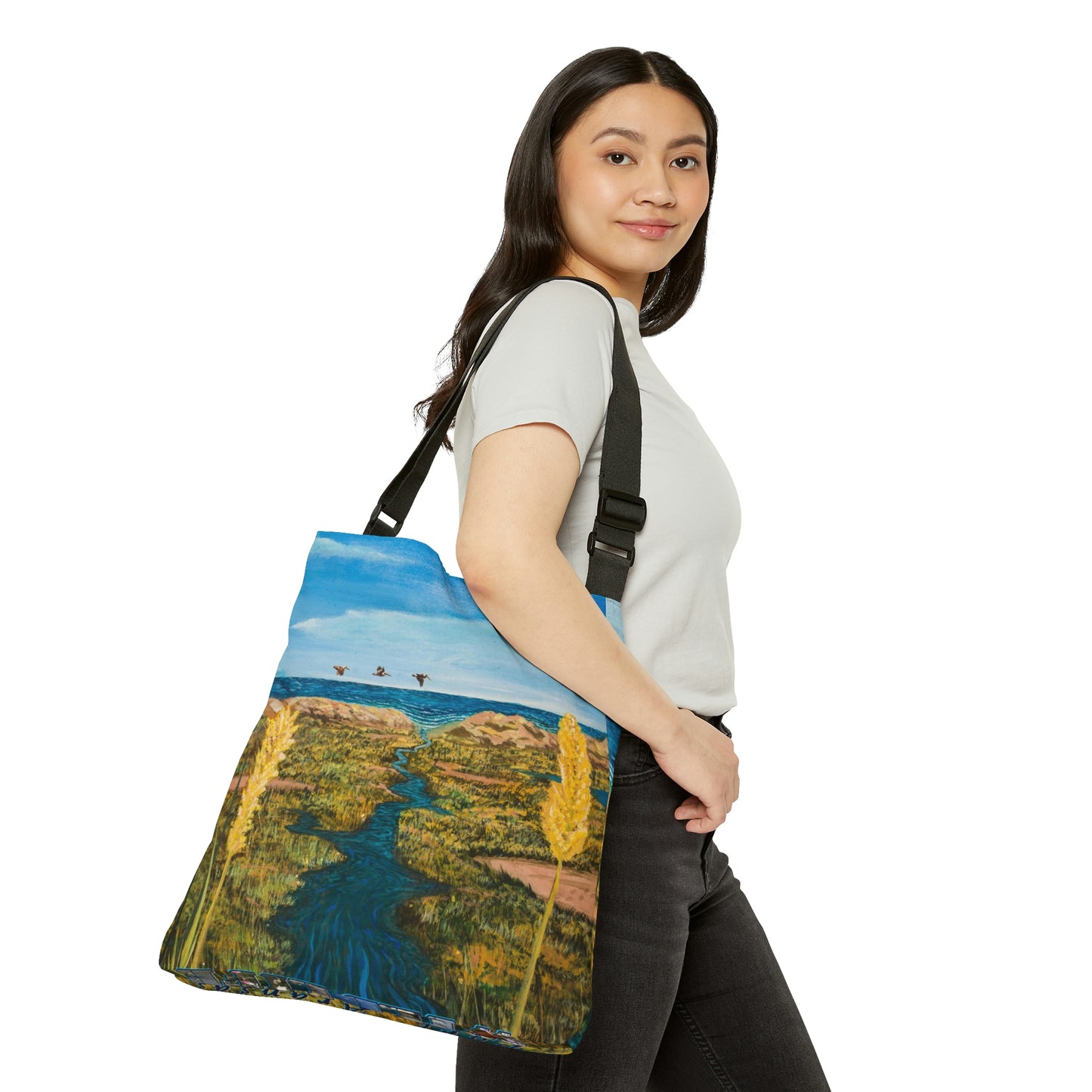 Once Upon A Time in Port Aransas Adjustable Tote Bag