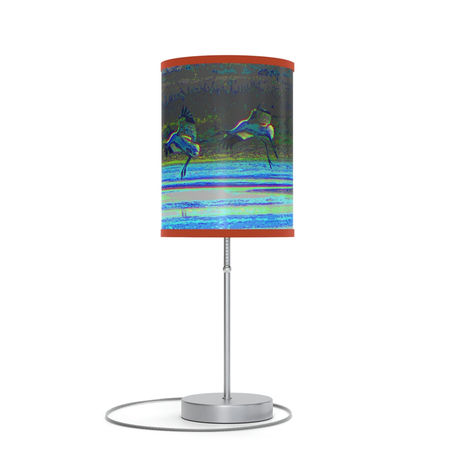Whooping Cranes in Port Aransas Lamp on a Stand, US|CA plug