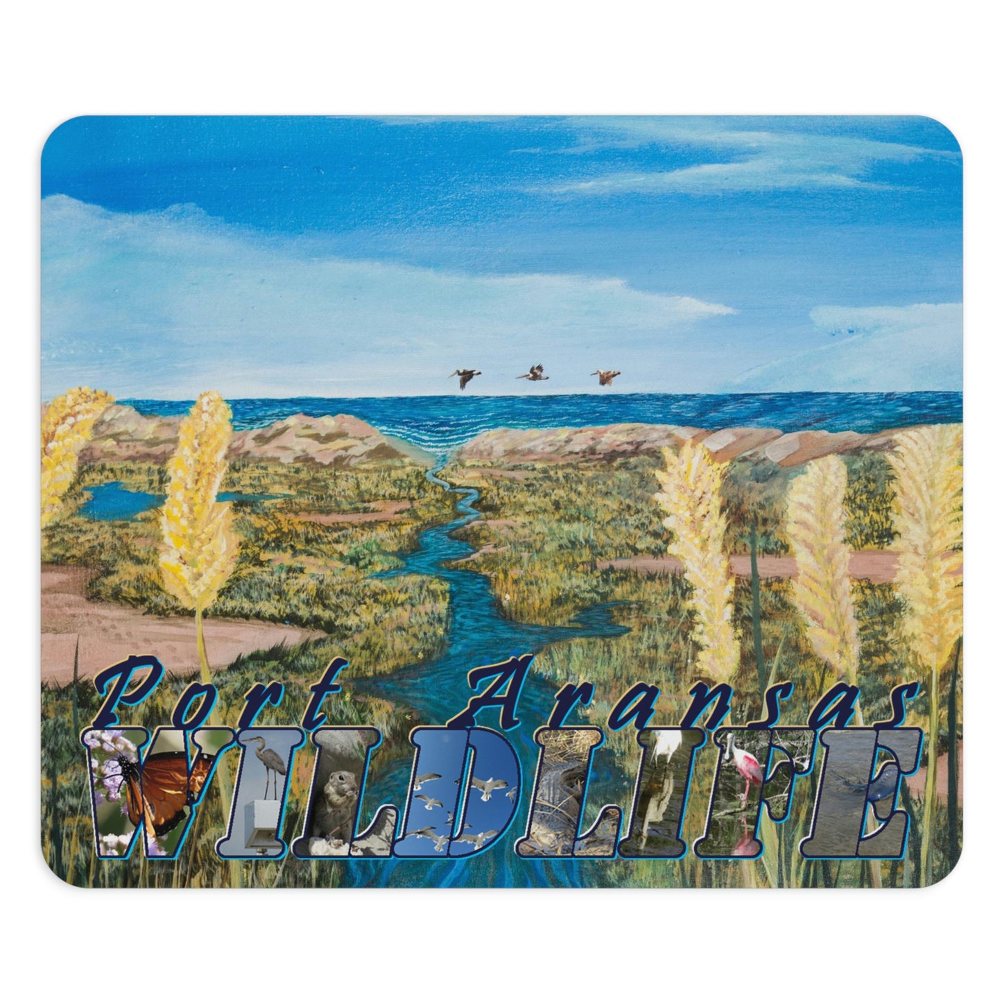 Beachlife in Paradise Port Aransas Wildlife Mouse Pad