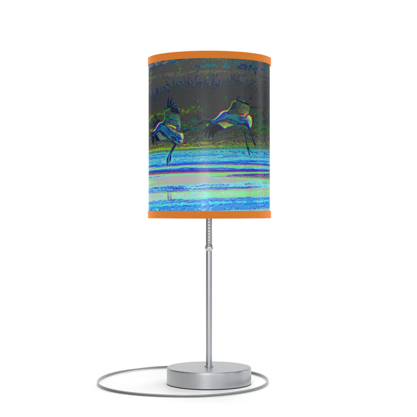 Whooping Cranes in Port Aransas Lamp on a Stand, US|CA plug