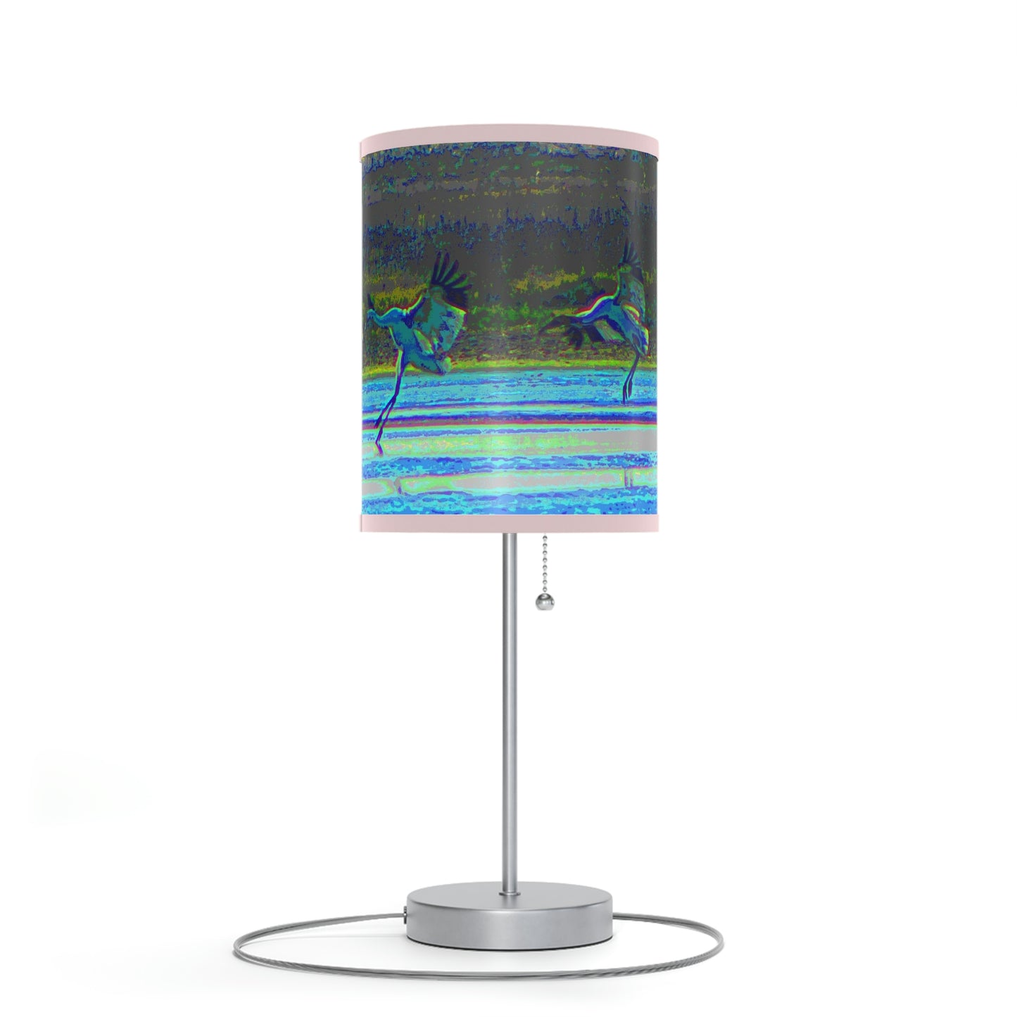 Whooping Cranes in Port Aransas Lamp on a Stand, US|CA plug