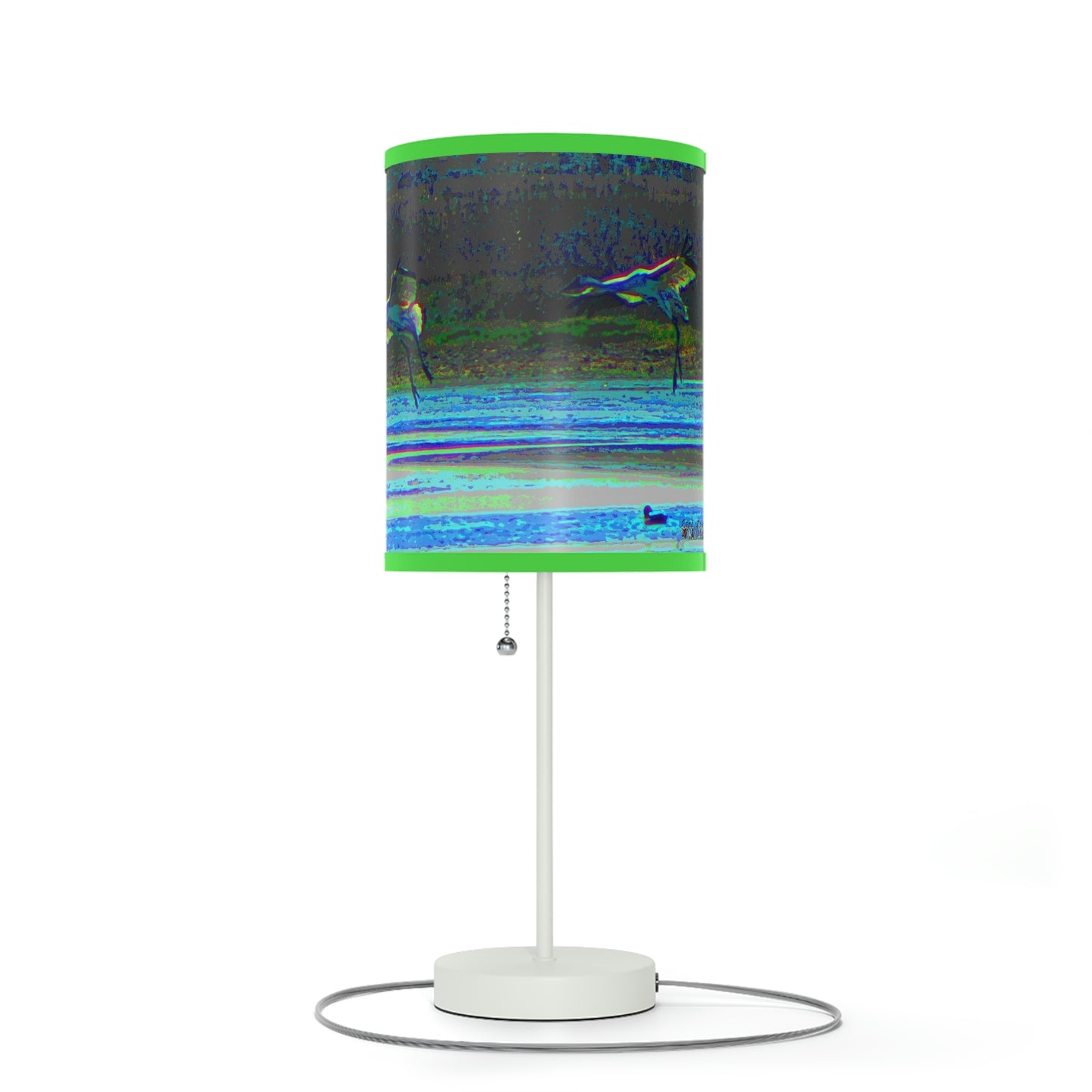 Whooping Cranes in Port Aransas Lamp on a Stand, US|CA plug