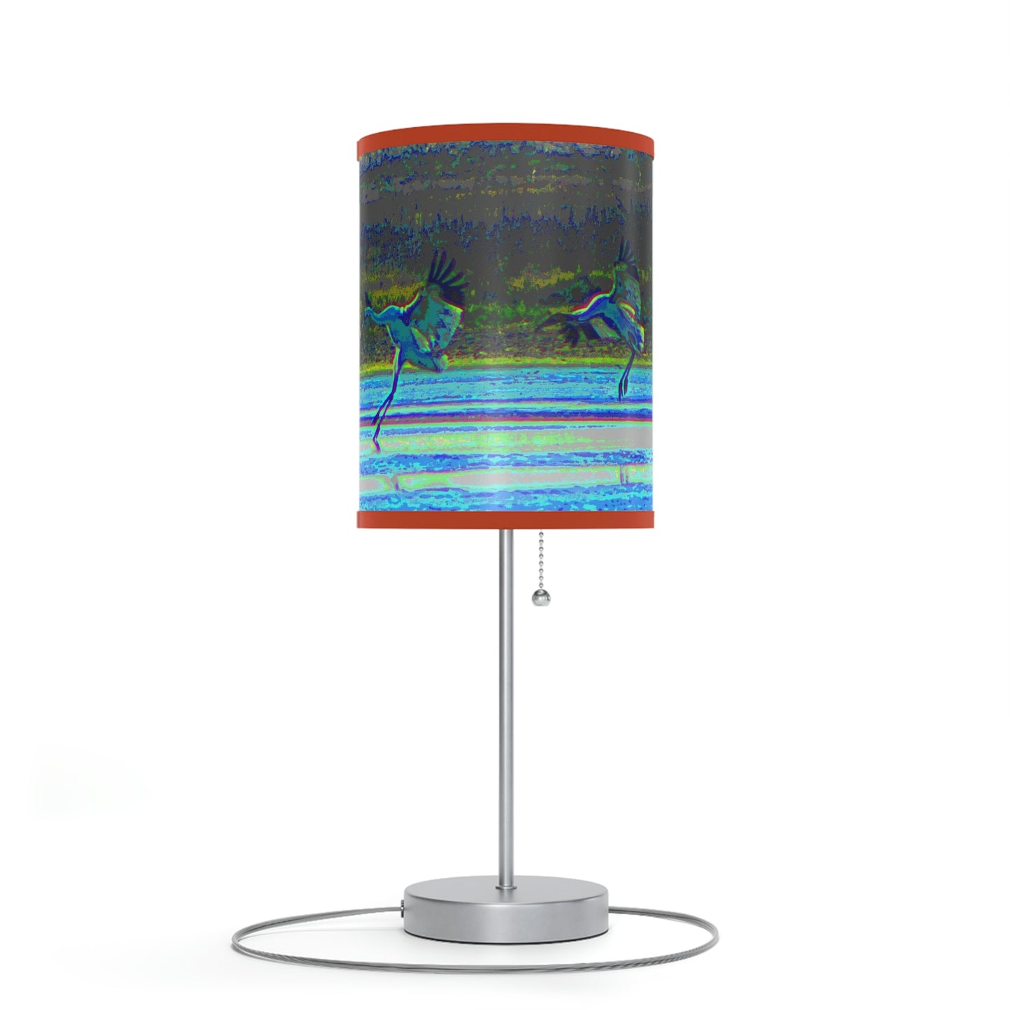 Whooping Cranes in Port Aransas Lamp on a Stand, US|CA plug