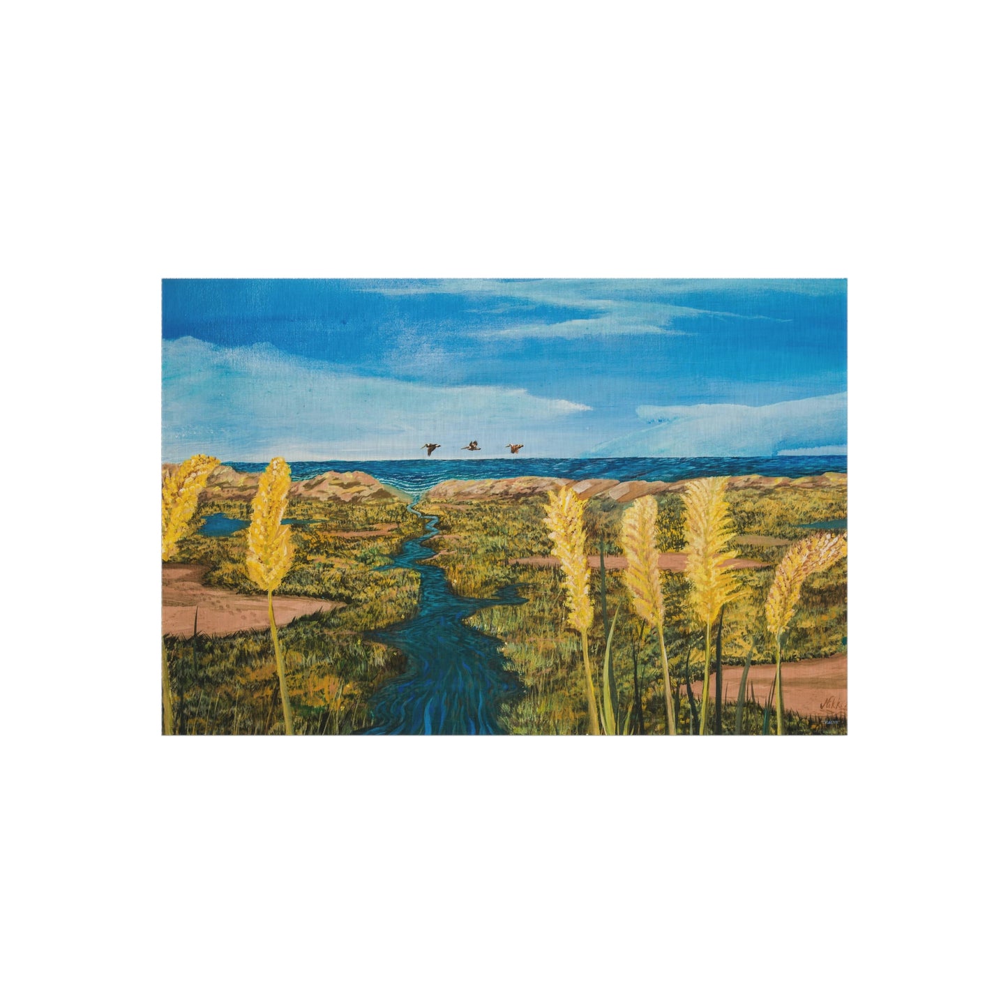 Beachlife in Paradise Port Aransas Wildlife Outdoor Rug