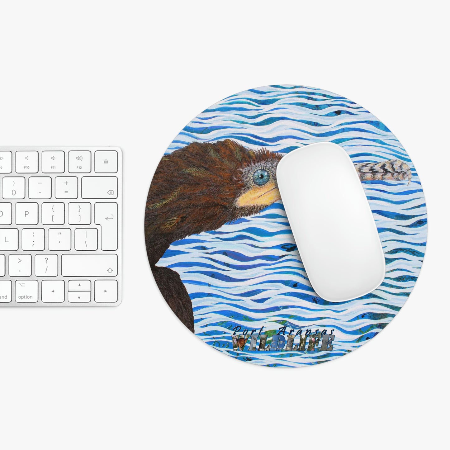 Cormorant in Paradise Port Aransas Wildlife Mouse Pad