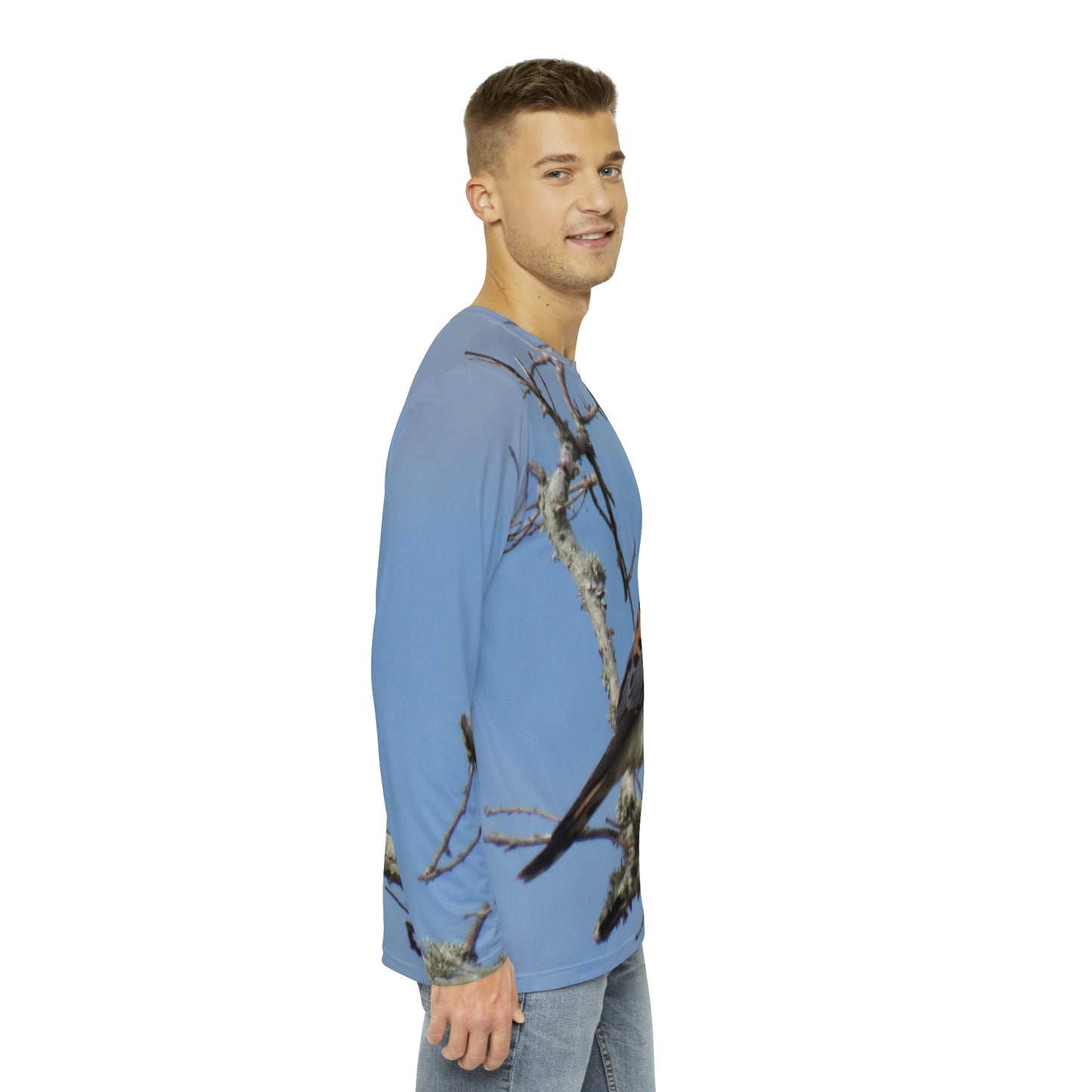 American Kestrel Port Aransas Wildlife Men's Long Sleeve Shirt