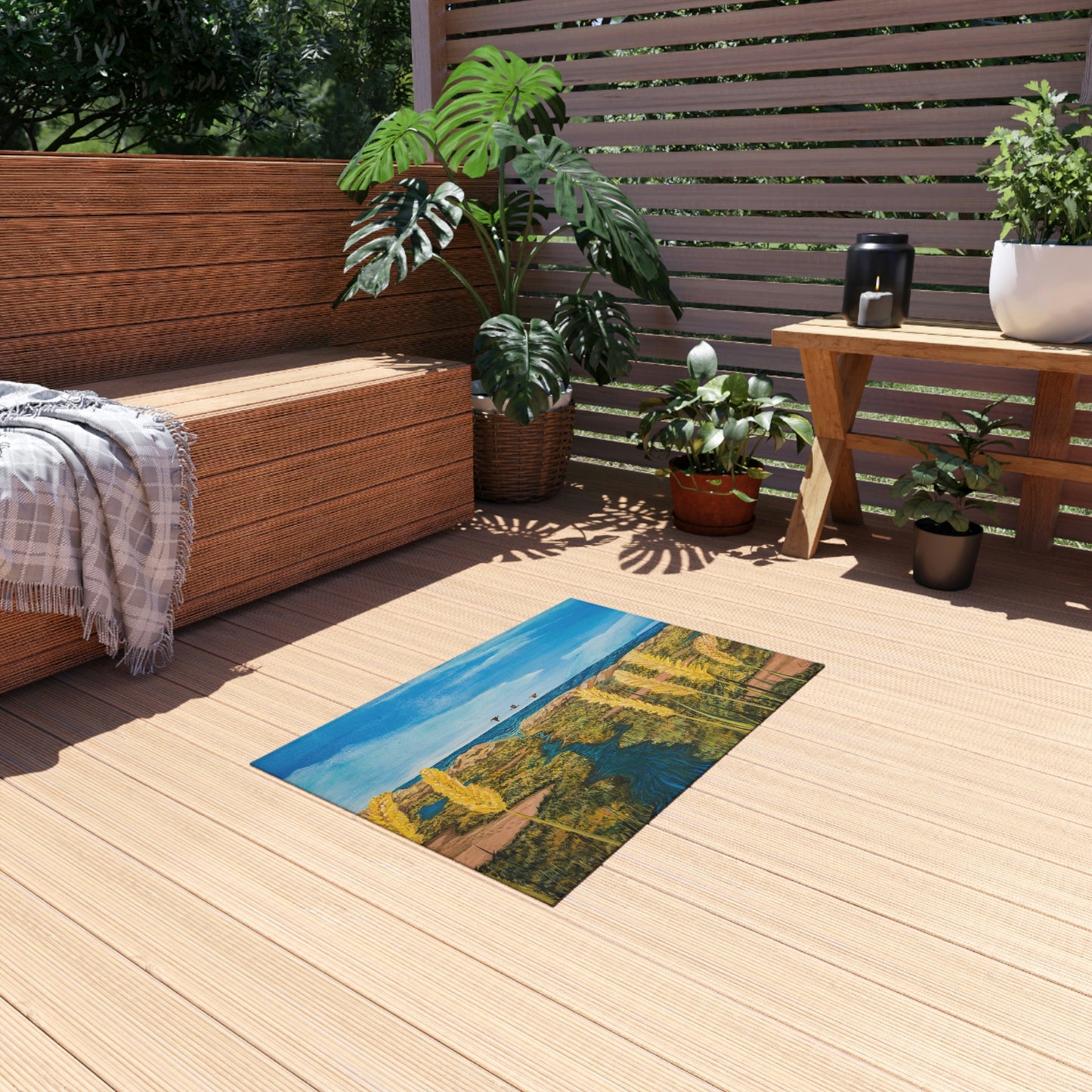 Beachlife in Paradise Port Aransas Wildlife Outdoor Rug