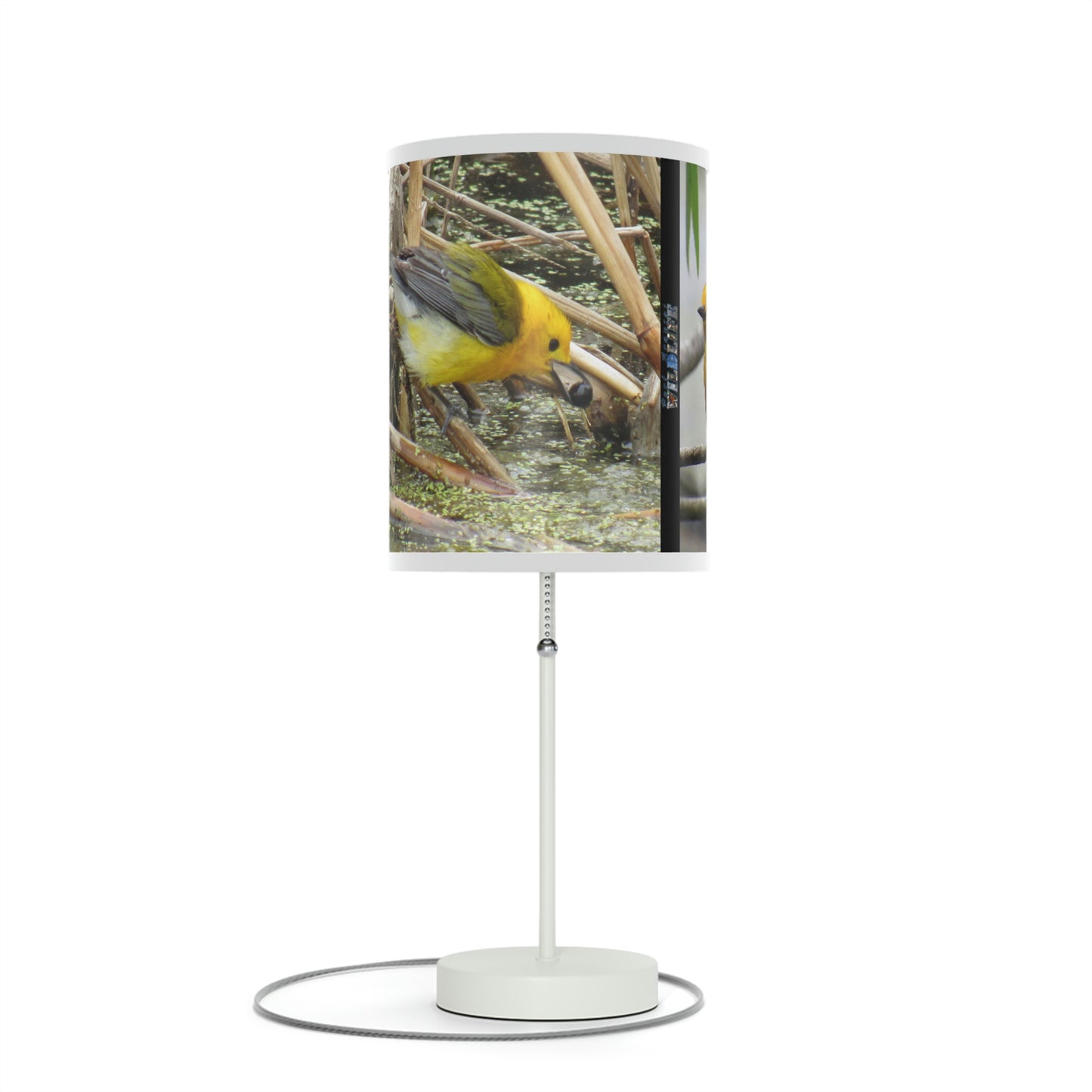 Prothonotary Warbler at Paradise Pond Lamp on a Stand, US|CA plug
