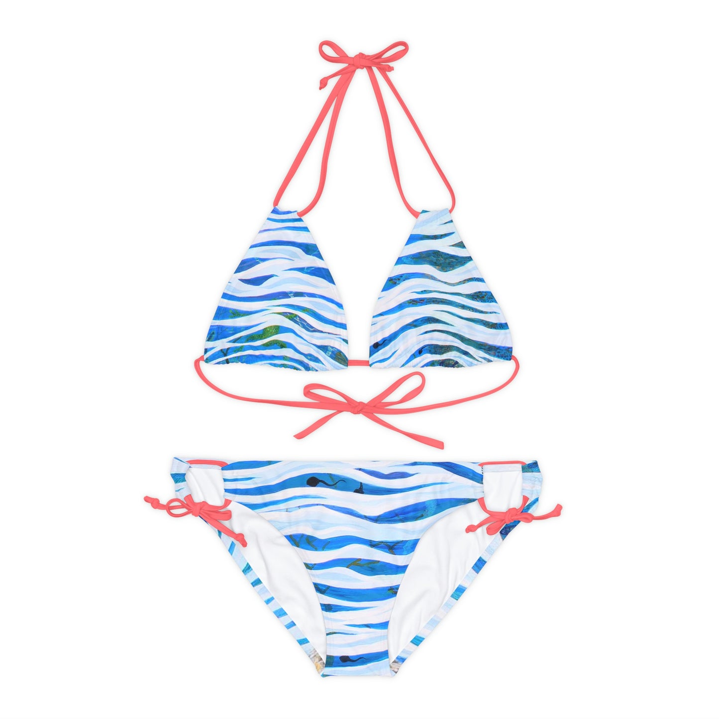 Aquatic Life Strappy Bikini Set