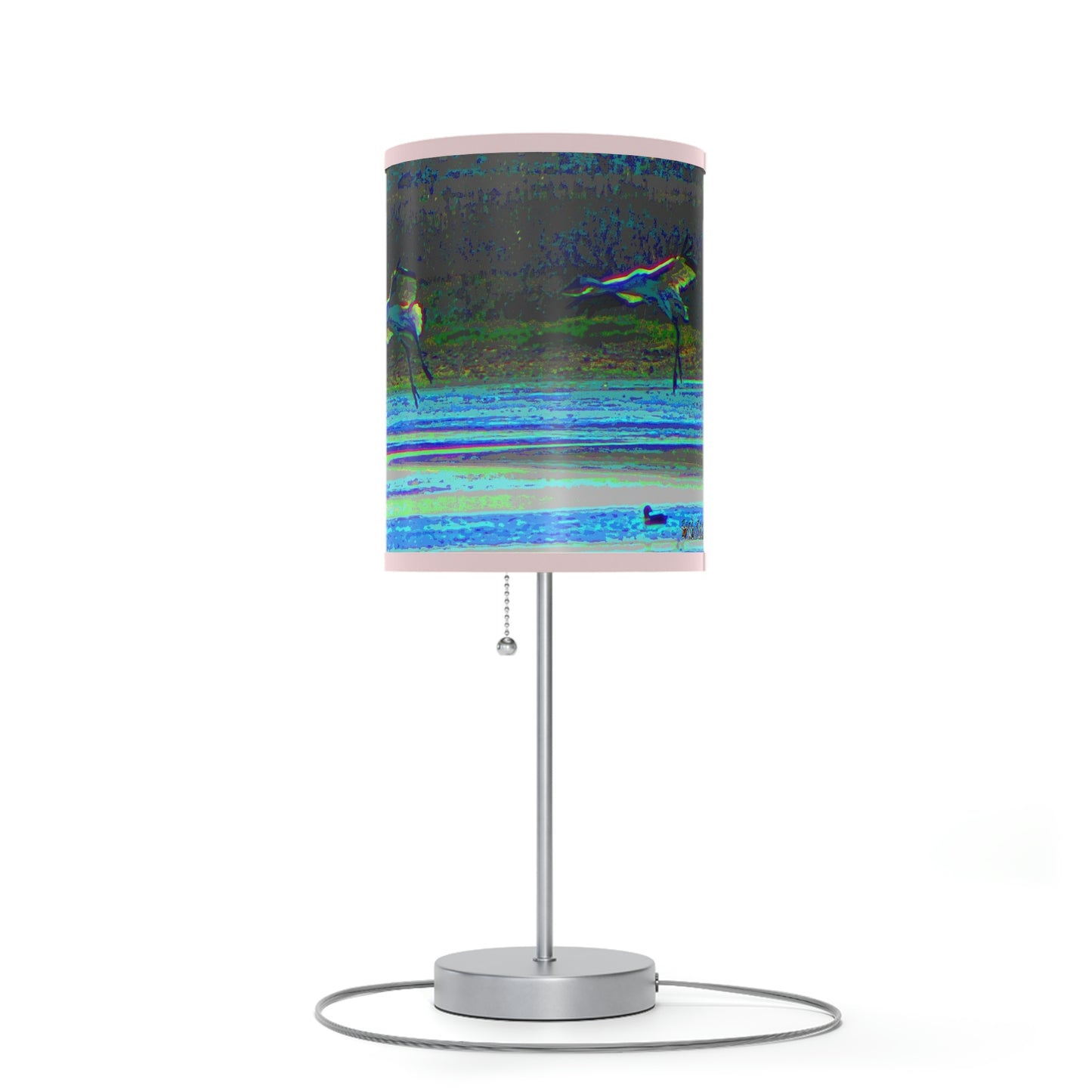 Whooping Cranes in Port Aransas Lamp on a Stand, US|CA plug