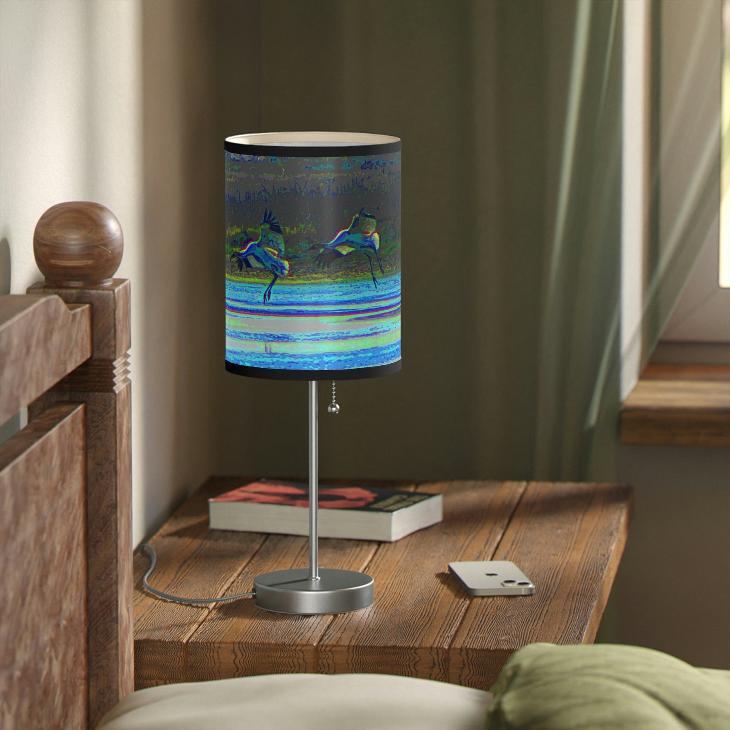 Whooping Cranes in Port Aransas Lamp on a Stand, US|CA plug