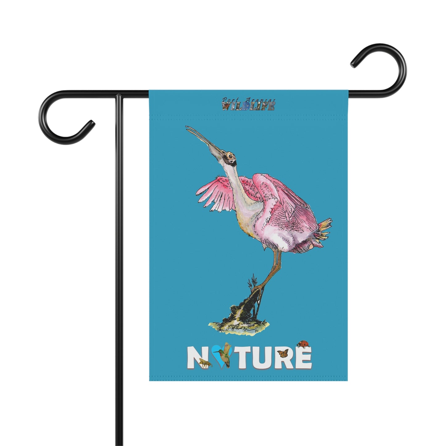 Rosie the Roseate Spoonbill Garden & House Banner