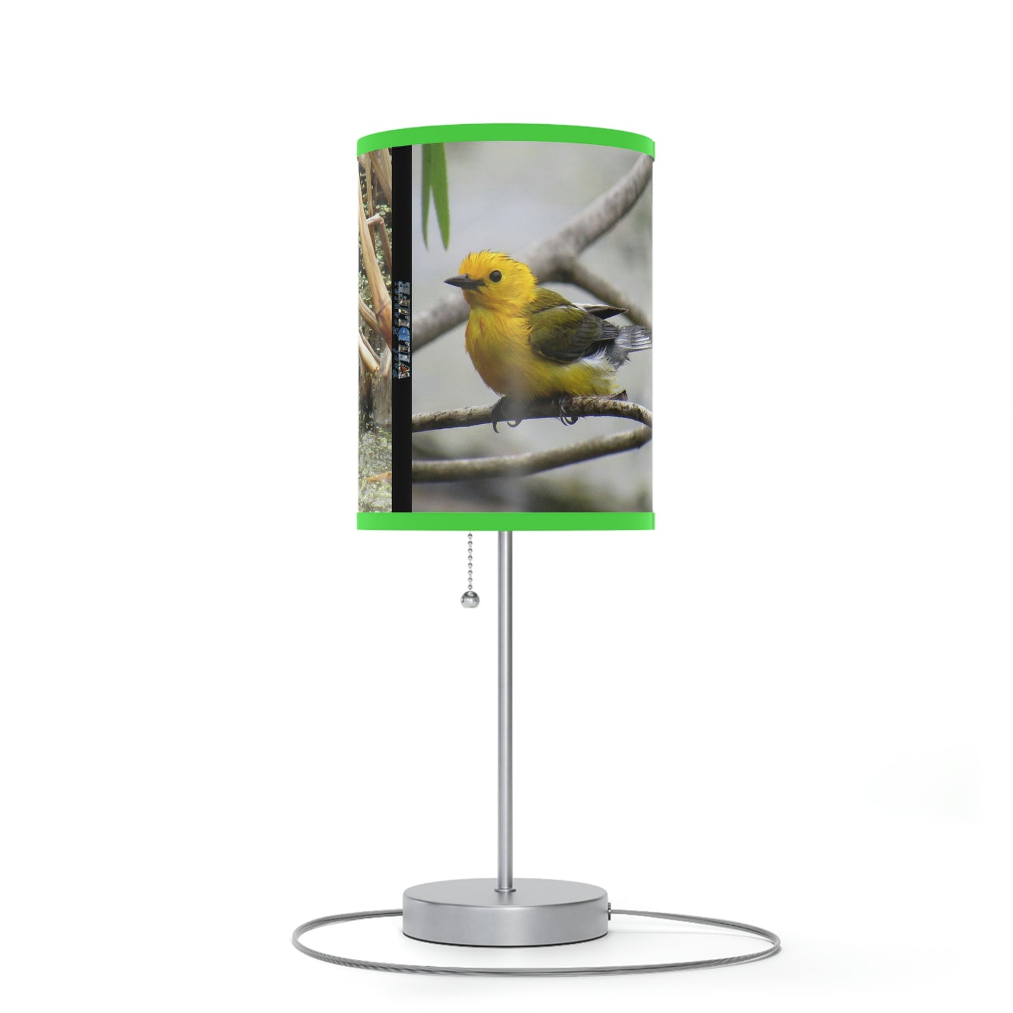 Prothonotary Warbler at Paradise Pond Lamp on a Stand, US|CA plug
