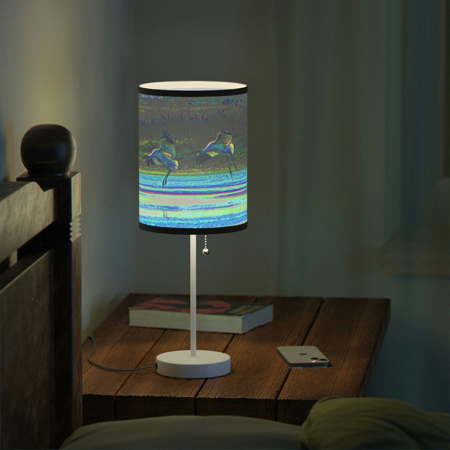 Whooping Cranes in Port Aransas Lamp on a Stand, US|CA plug
