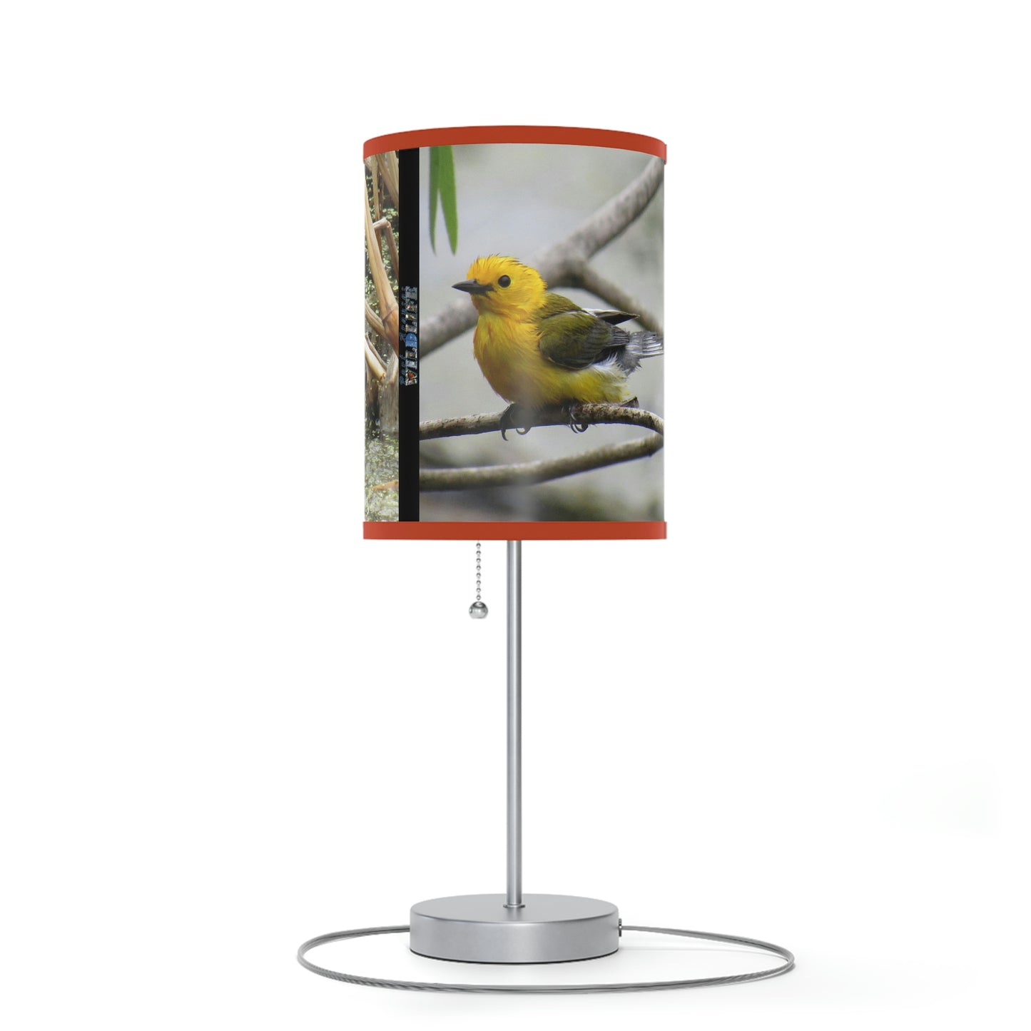 Prothonotary Warbler at Paradise Pond Lamp on a Stand, US|CA plug