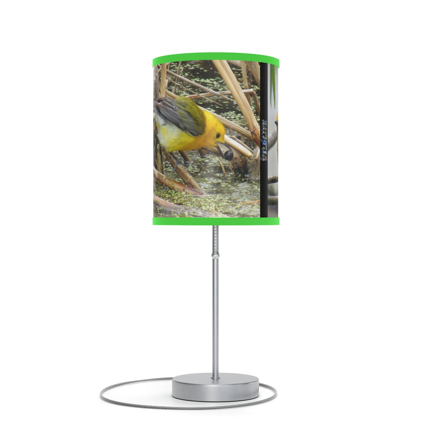 Prothonotary Warbler at Paradise Pond Lamp on a Stand, US|CA plug