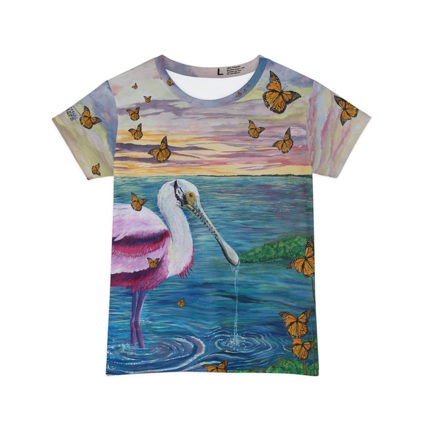 Monarchs Migrating over Port Aransas Women's Short Sleeve Shirt