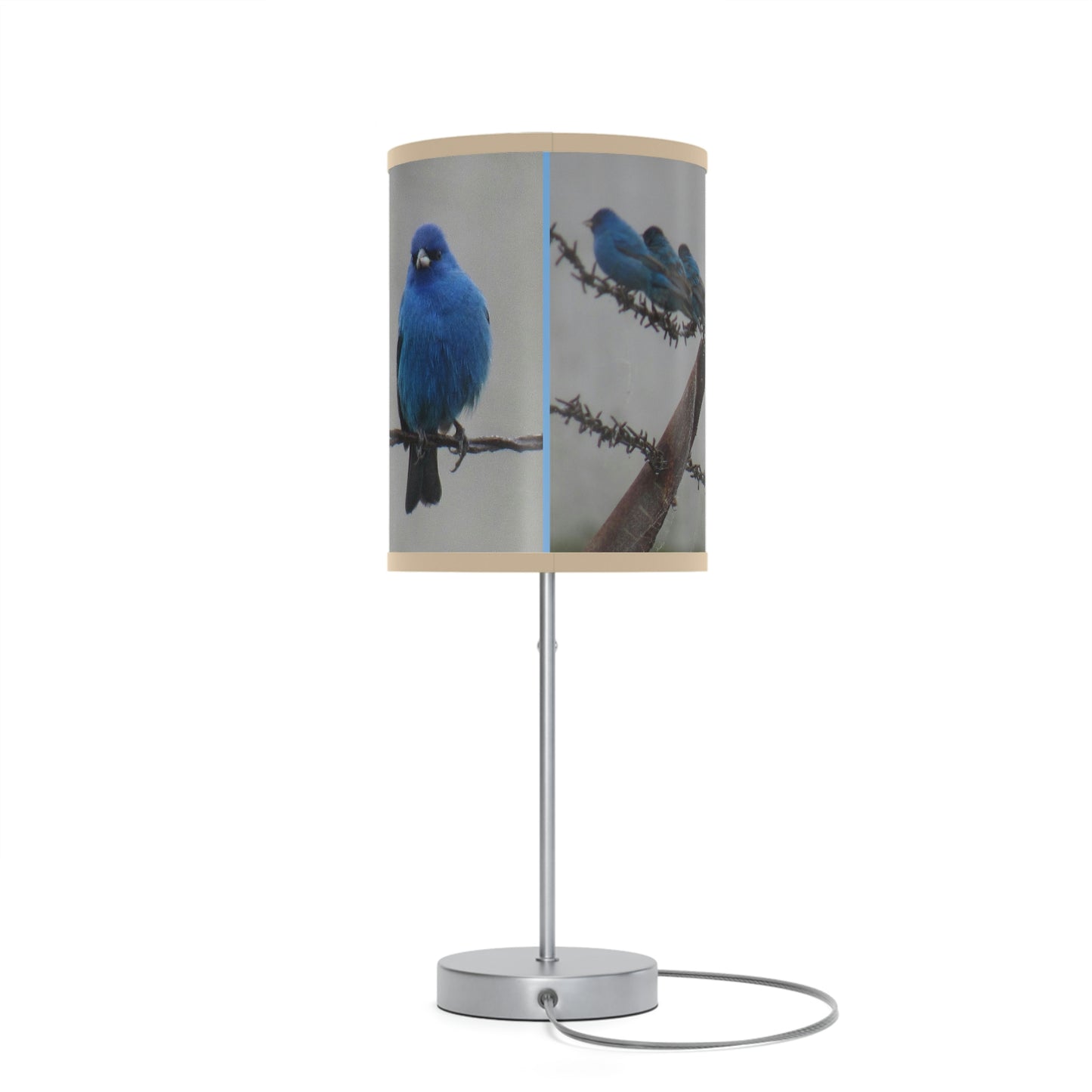 Indigo Buntings Lamp on a Stand, US|CA plug