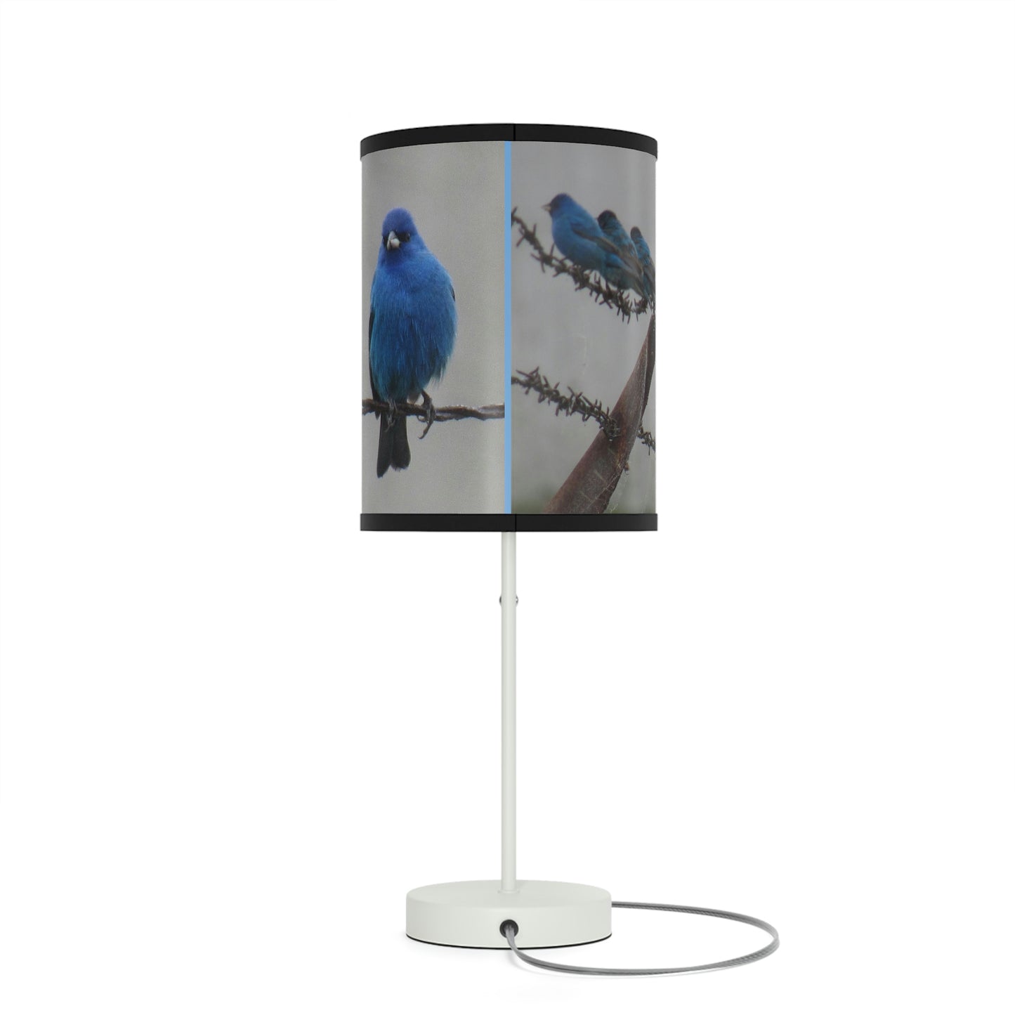 Indigo Buntings Lamp on a Stand, US|CA plug