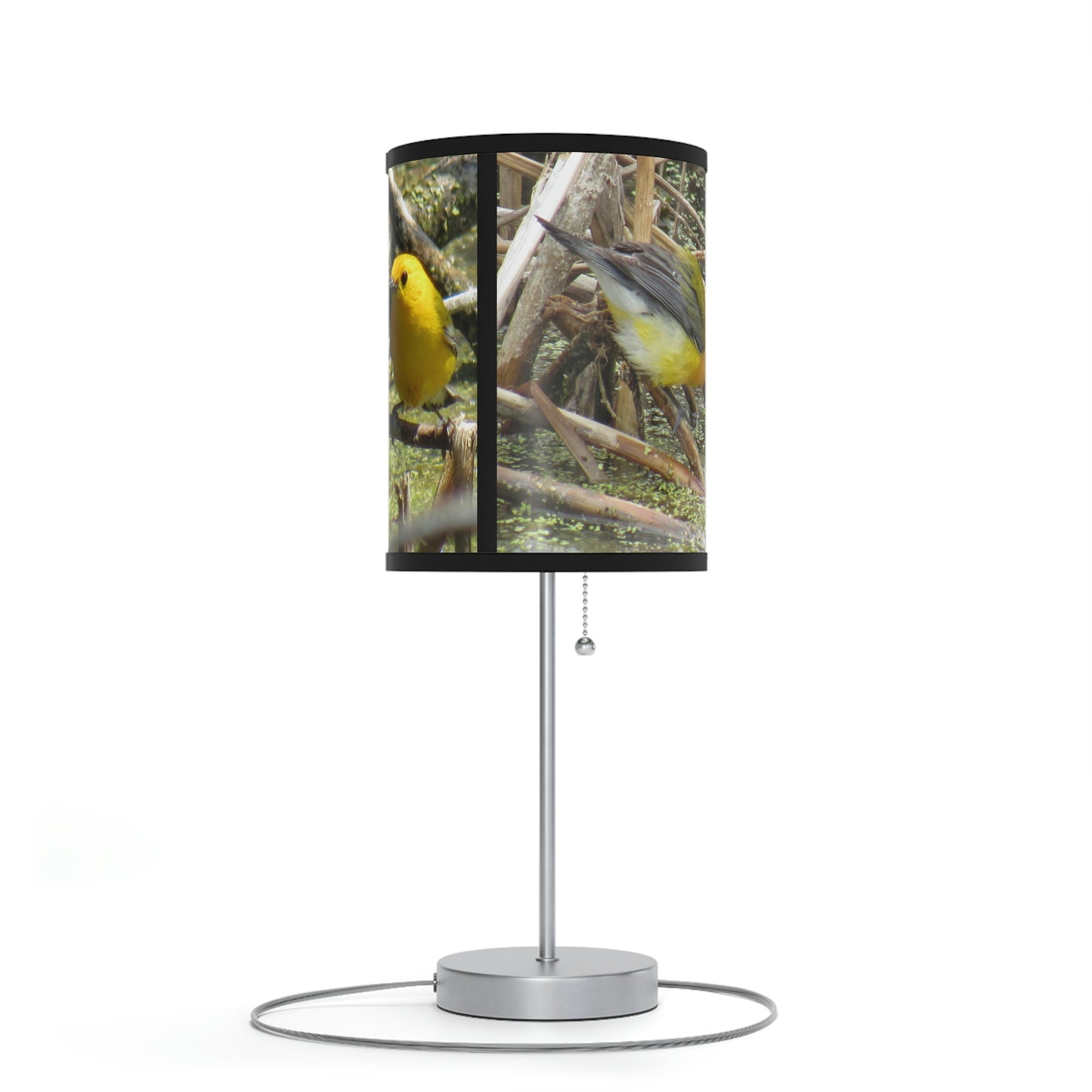 Prothonotary Warbler at Paradise Pond Lamp on a Stand, US|CA plug