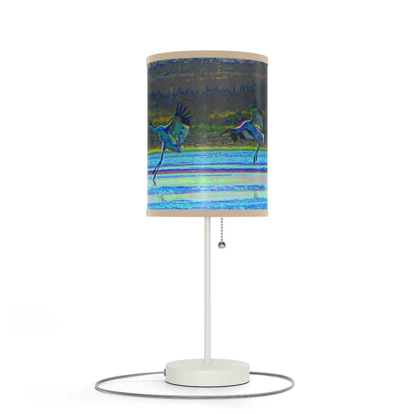 Whooping Cranes in Port Aransas Lamp on a Stand, US|CA plug