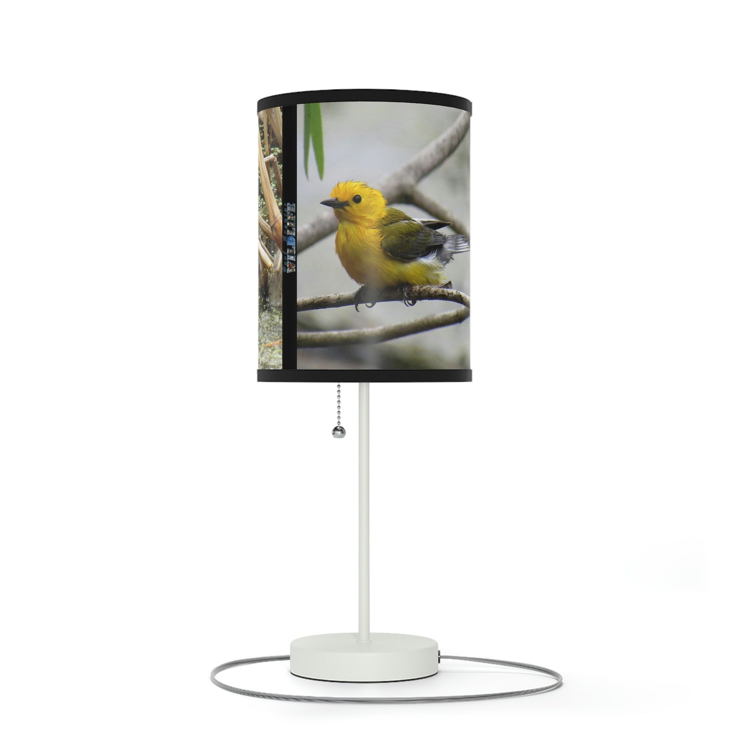 Prothonotary Warbler at Paradise Pond Lamp on a Stand, US|CA plug