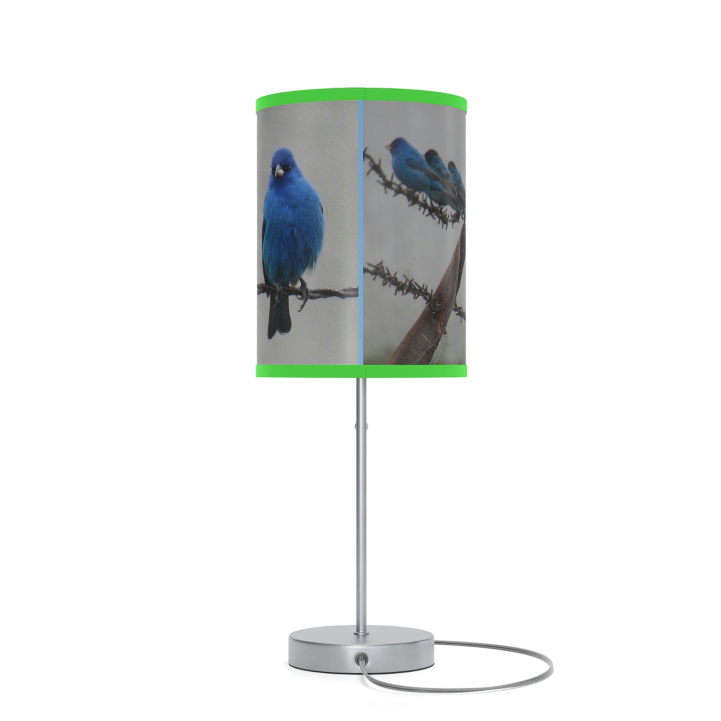 Indigo Buntings Lamp on a Stand, US|CA plug