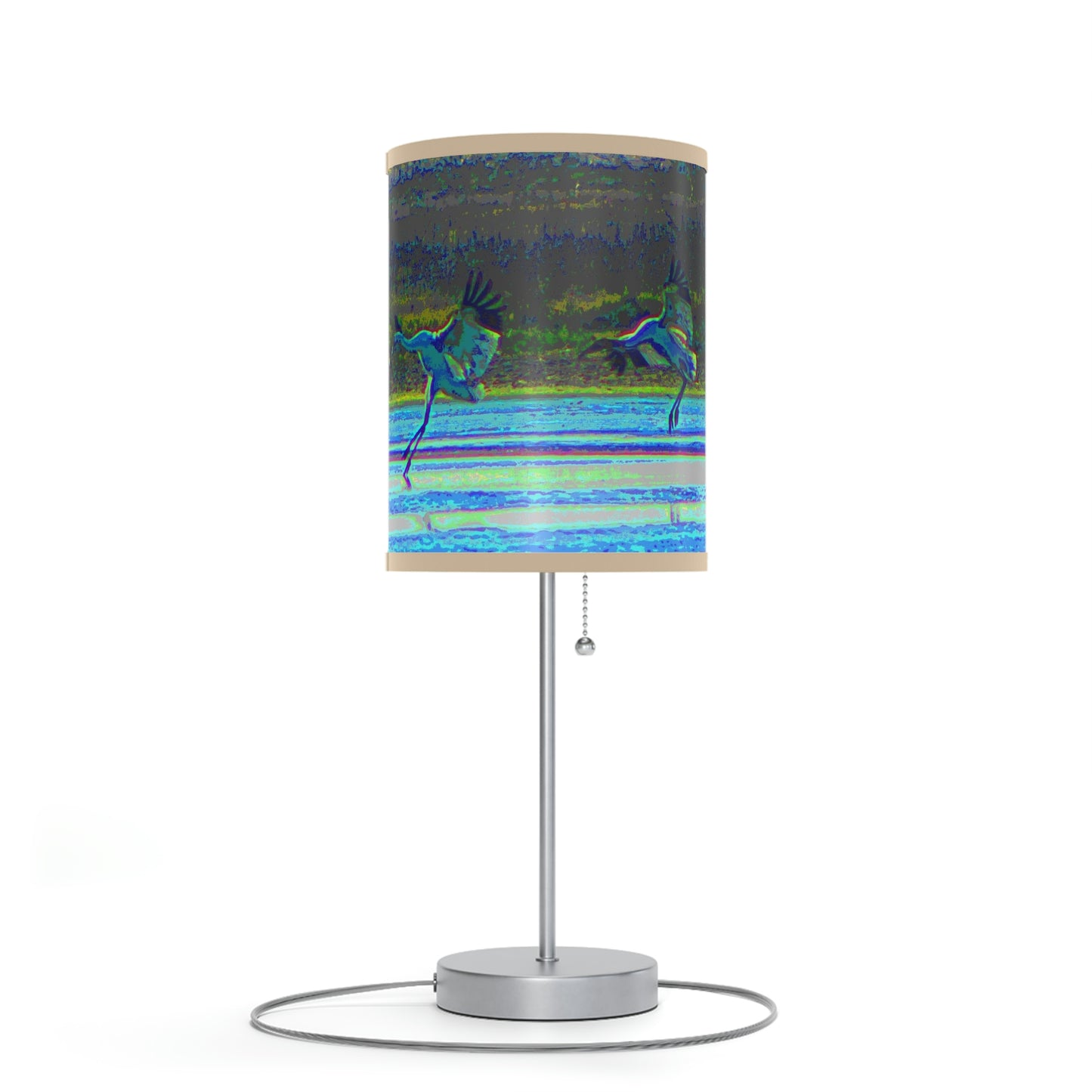 Whooping Cranes in Port Aransas Lamp on a Stand, US|CA plug