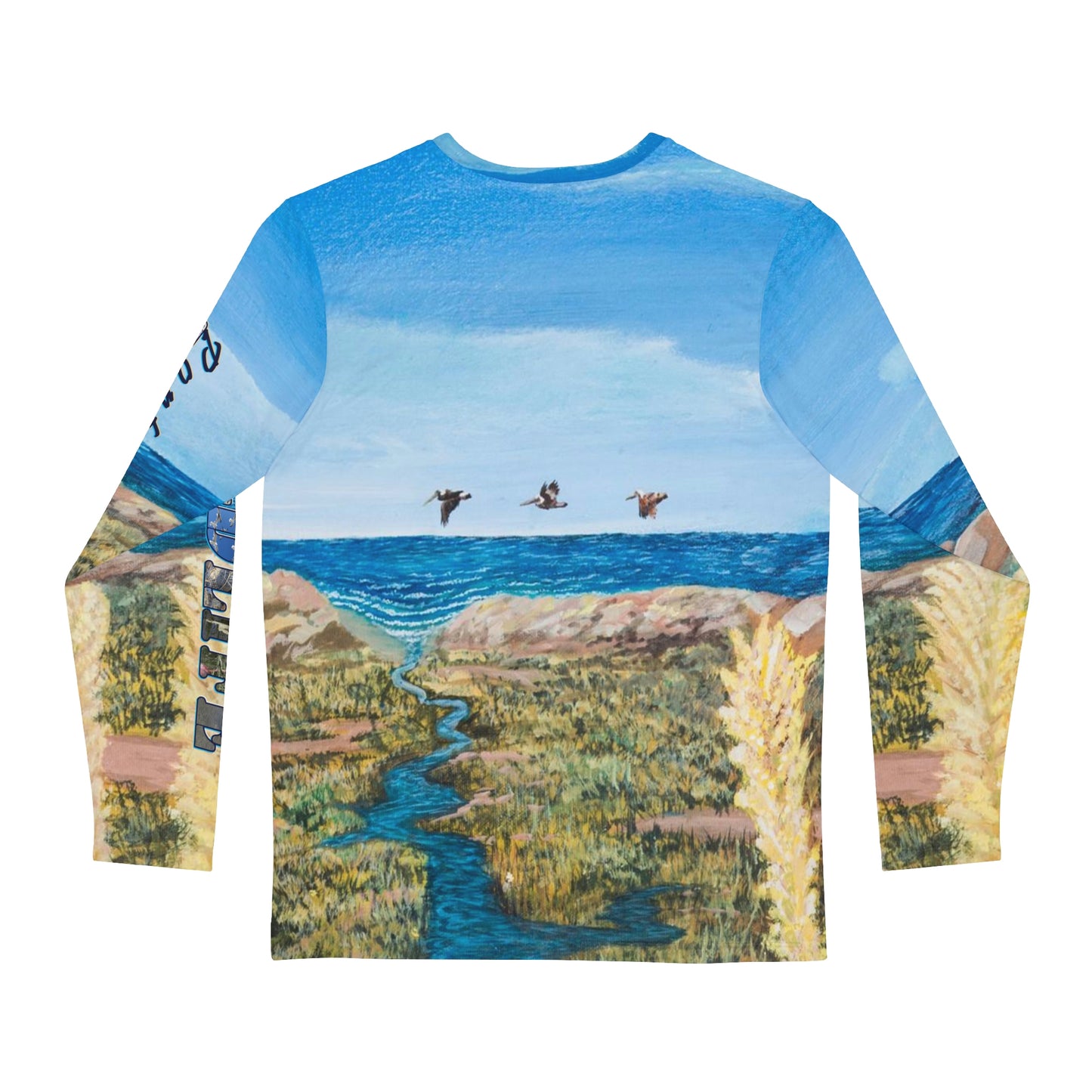 Once Upon A Time in Port Aransas Wildlife Men's Long Sleeve AOP Shirt
