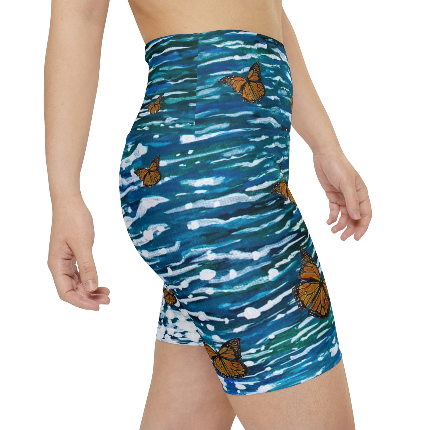 Monarch Butterfly Migration Enchanted Rendezvous Women's Workout Shorts