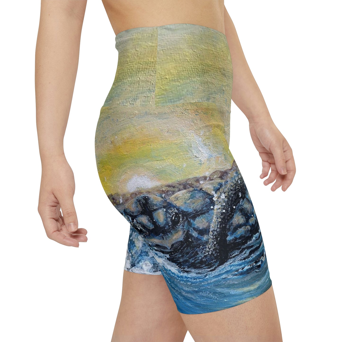 Sea Turtle's First Swim - Women's Workout Shorts