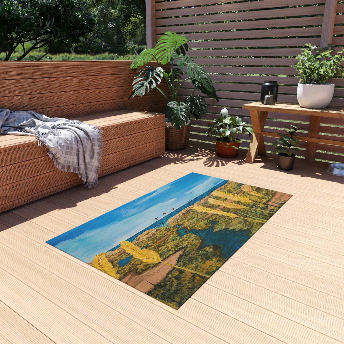 Beachlife in Paradise Port Aransas Wildlife Outdoor Rug