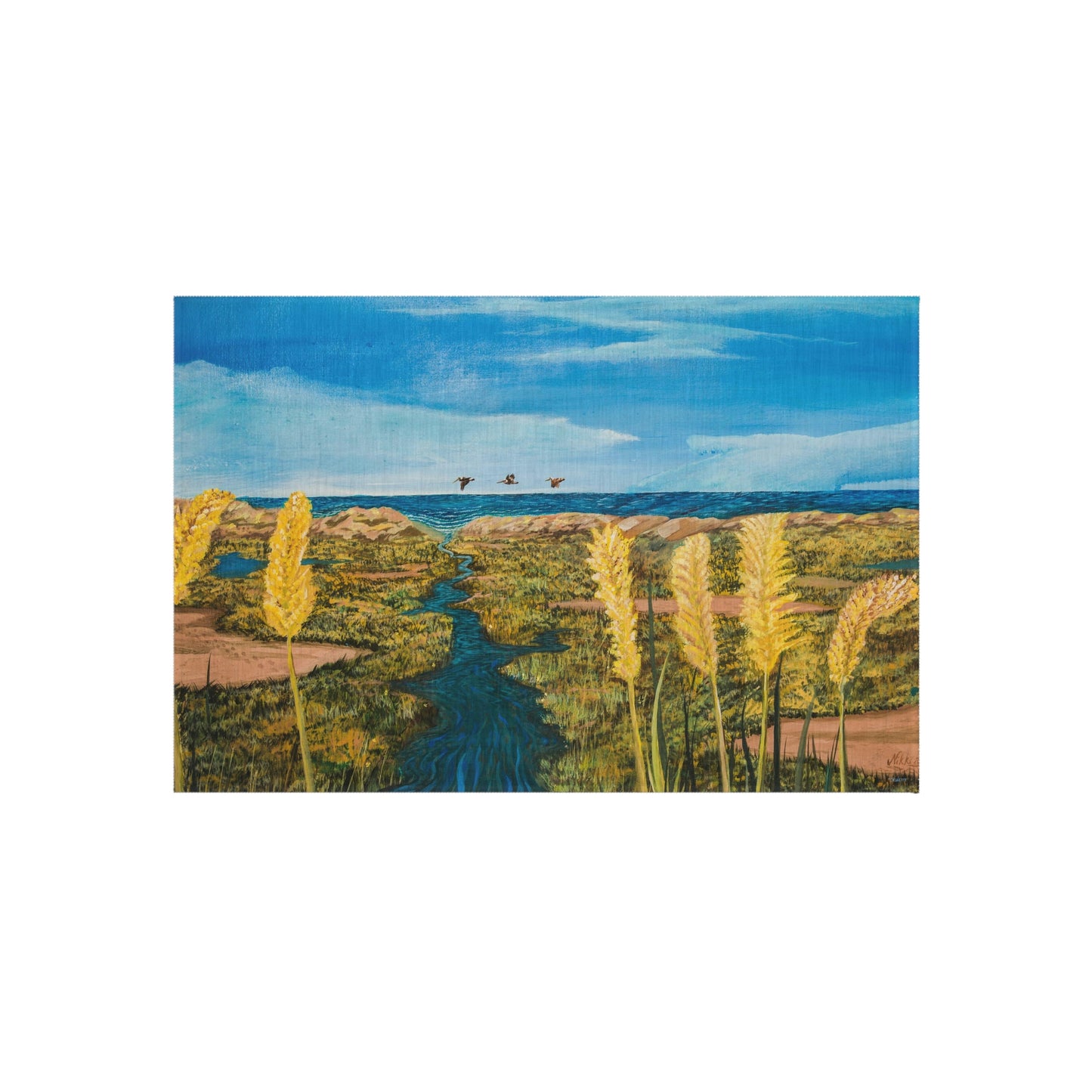 Beachlife in Paradise Port Aransas Wildlife Outdoor Rug