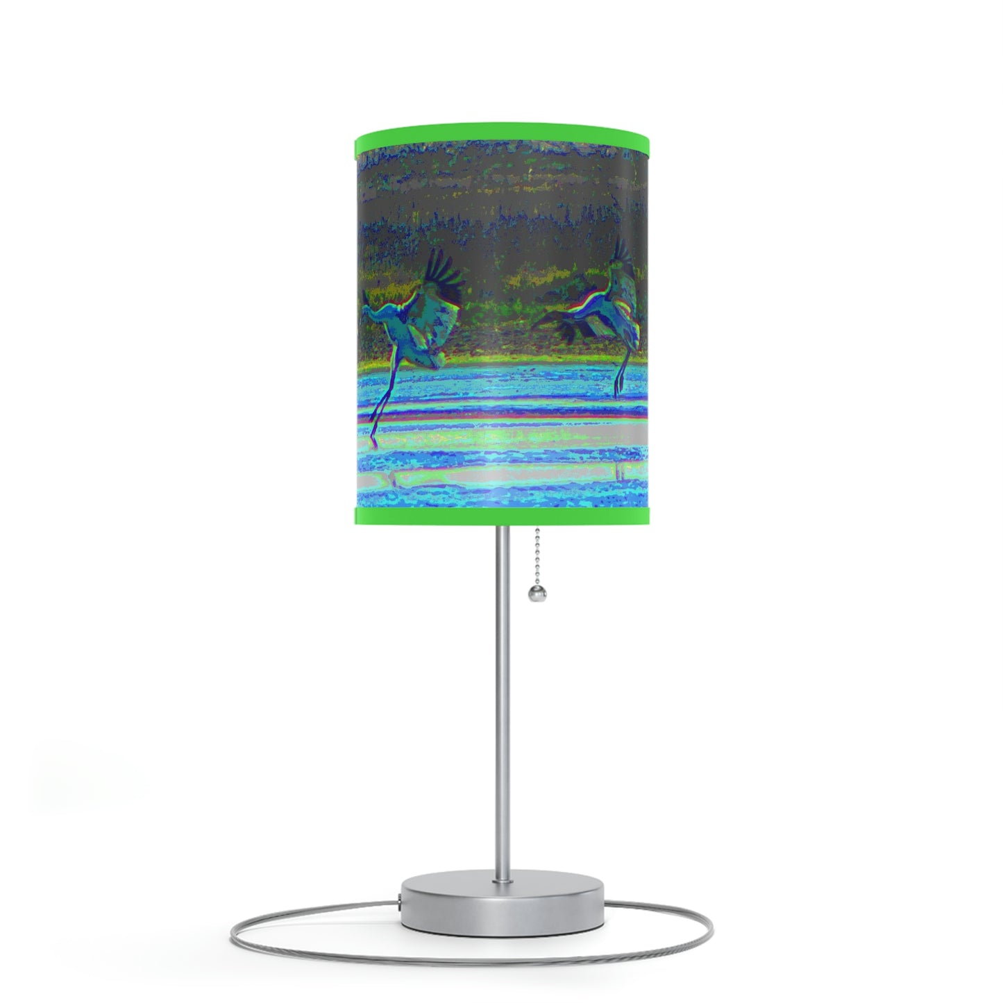 Whooping Cranes in Port Aransas Lamp on a Stand, US|CA plug