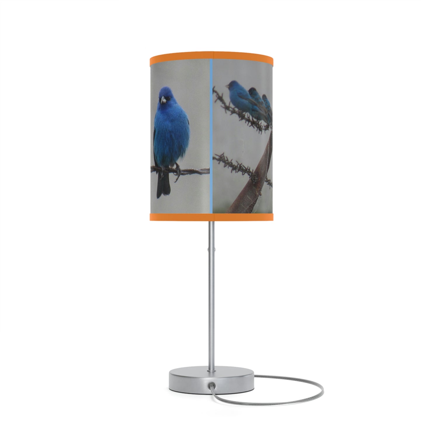 Indigo Buntings Lamp on a Stand, US|CA plug