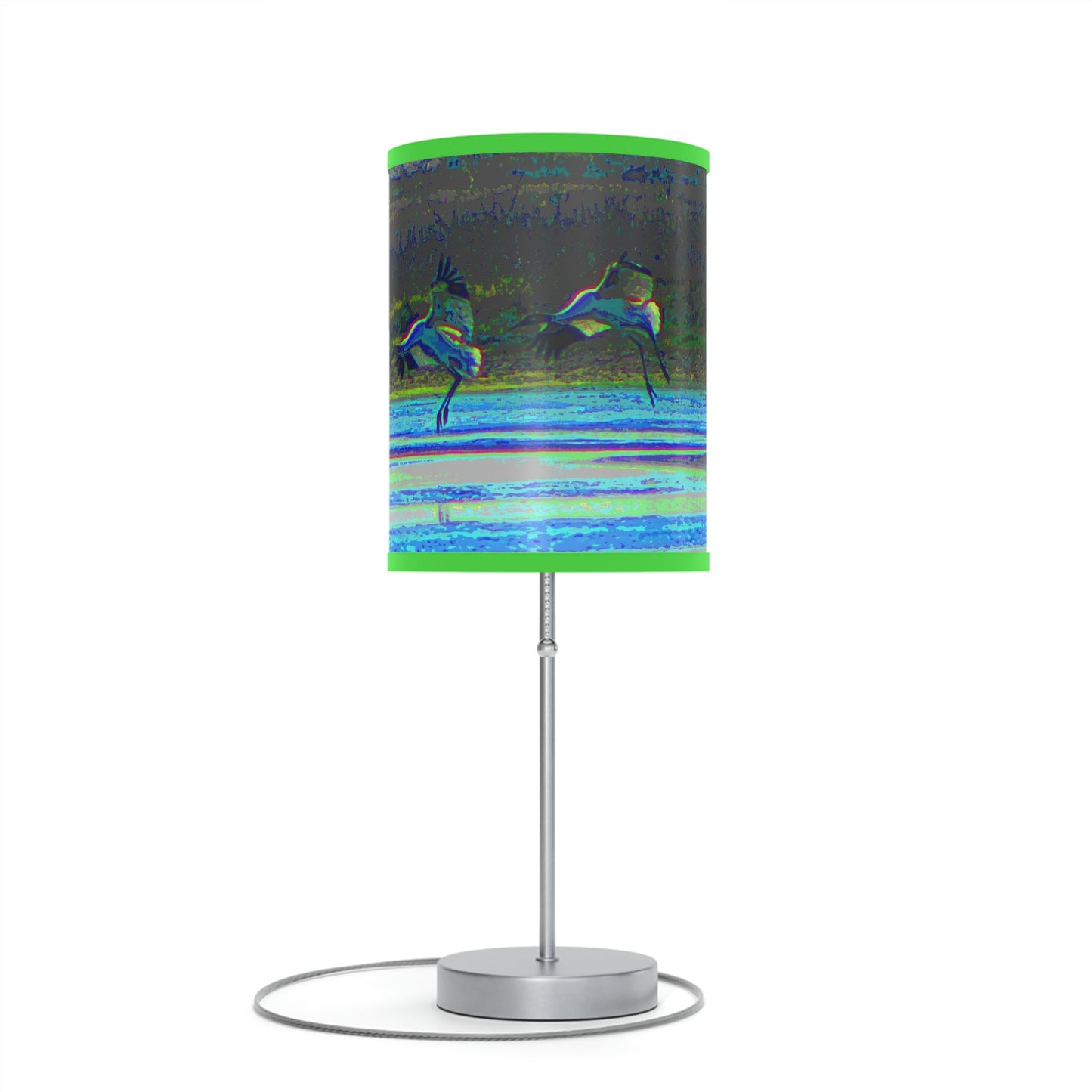 Whooping Cranes in Port Aransas Lamp on a Stand, US|CA plug