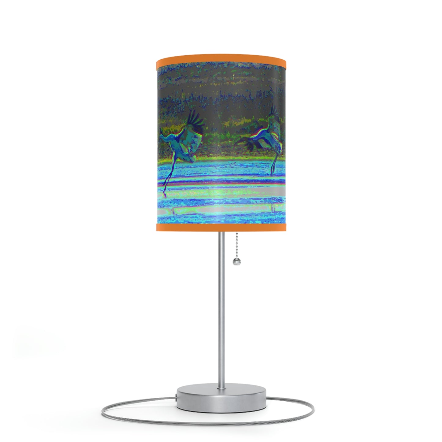 Whooping Cranes in Port Aransas Lamp on a Stand, US|CA plug
