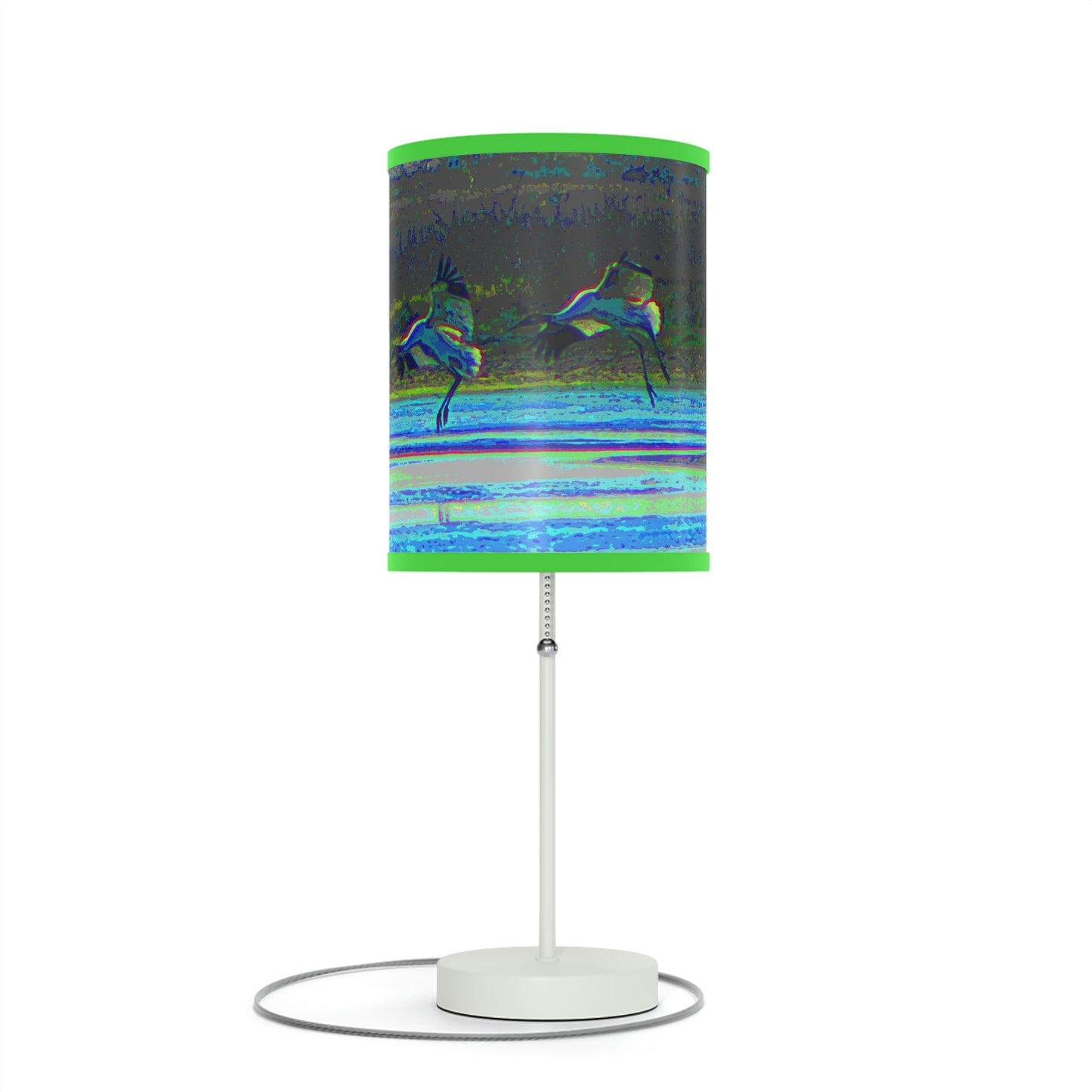 Whooping Cranes in Port Aransas Lamp on a Stand, US|CA plug