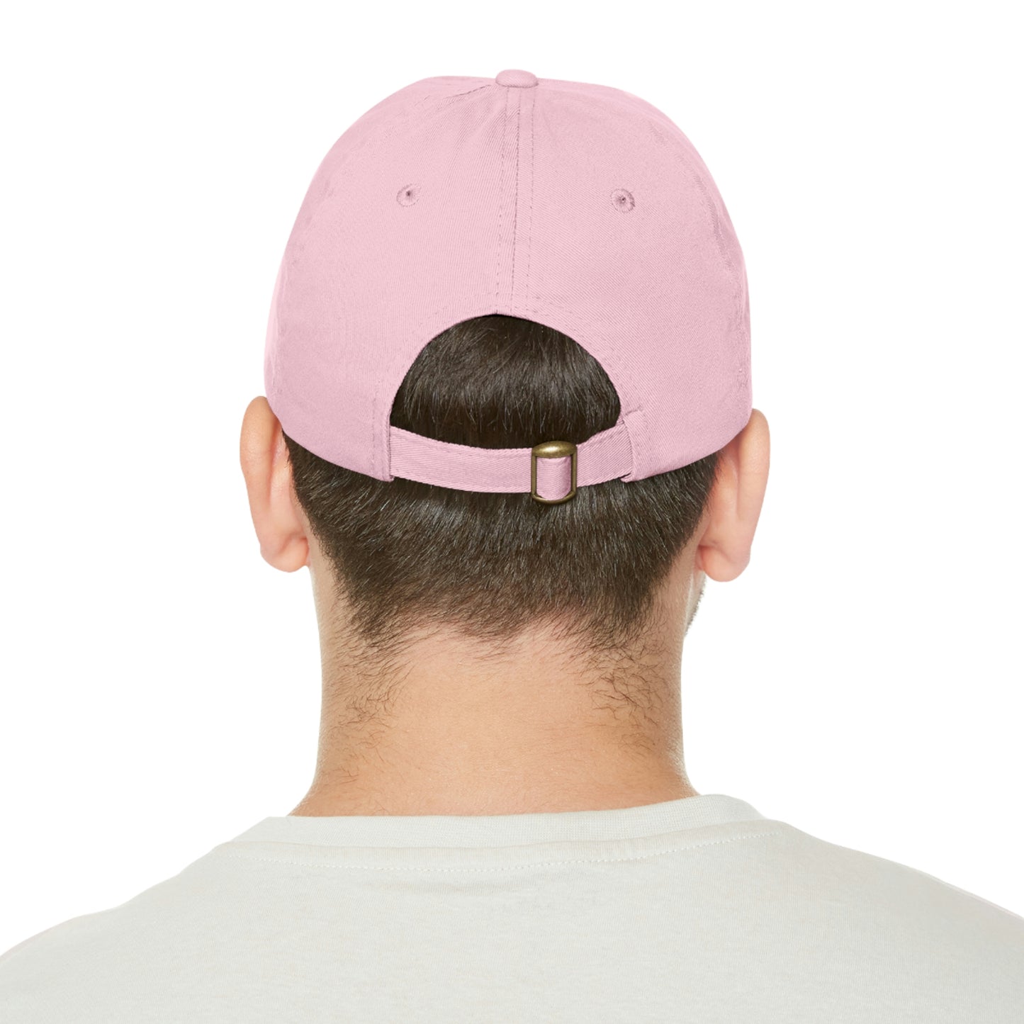 Roseate Spoonbill Pink Bird Hat with Leather Patch (Round)