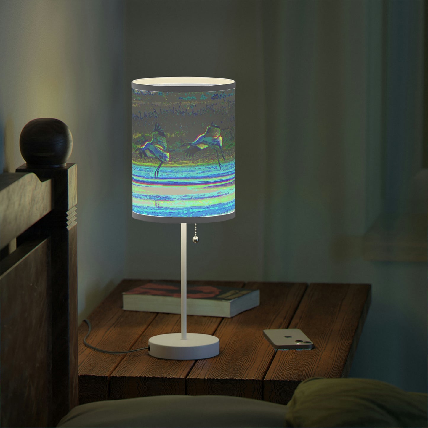 Whooping Cranes in Port Aransas Lamp on a Stand, US|CA plug