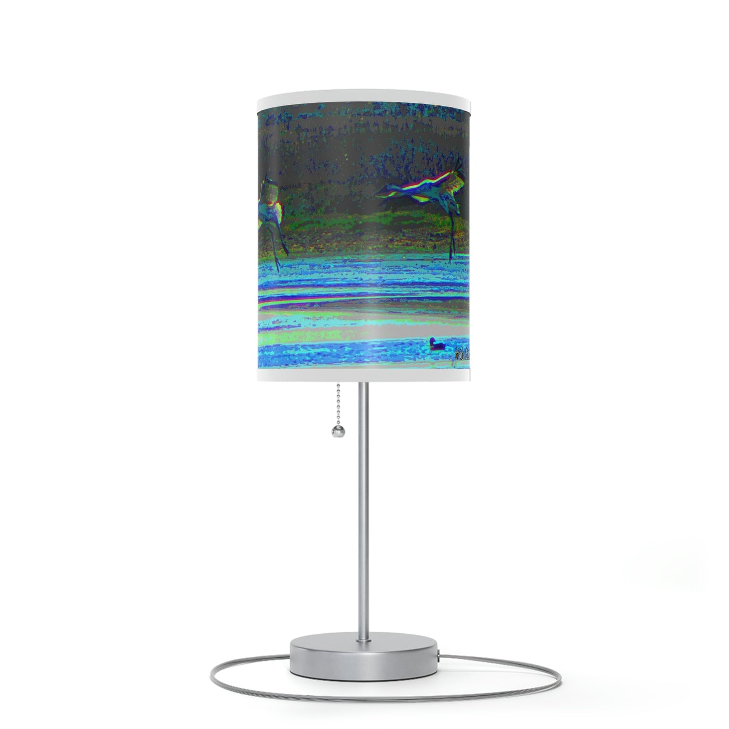 Whooping Cranes in Port Aransas Lamp on a Stand, US|CA plug